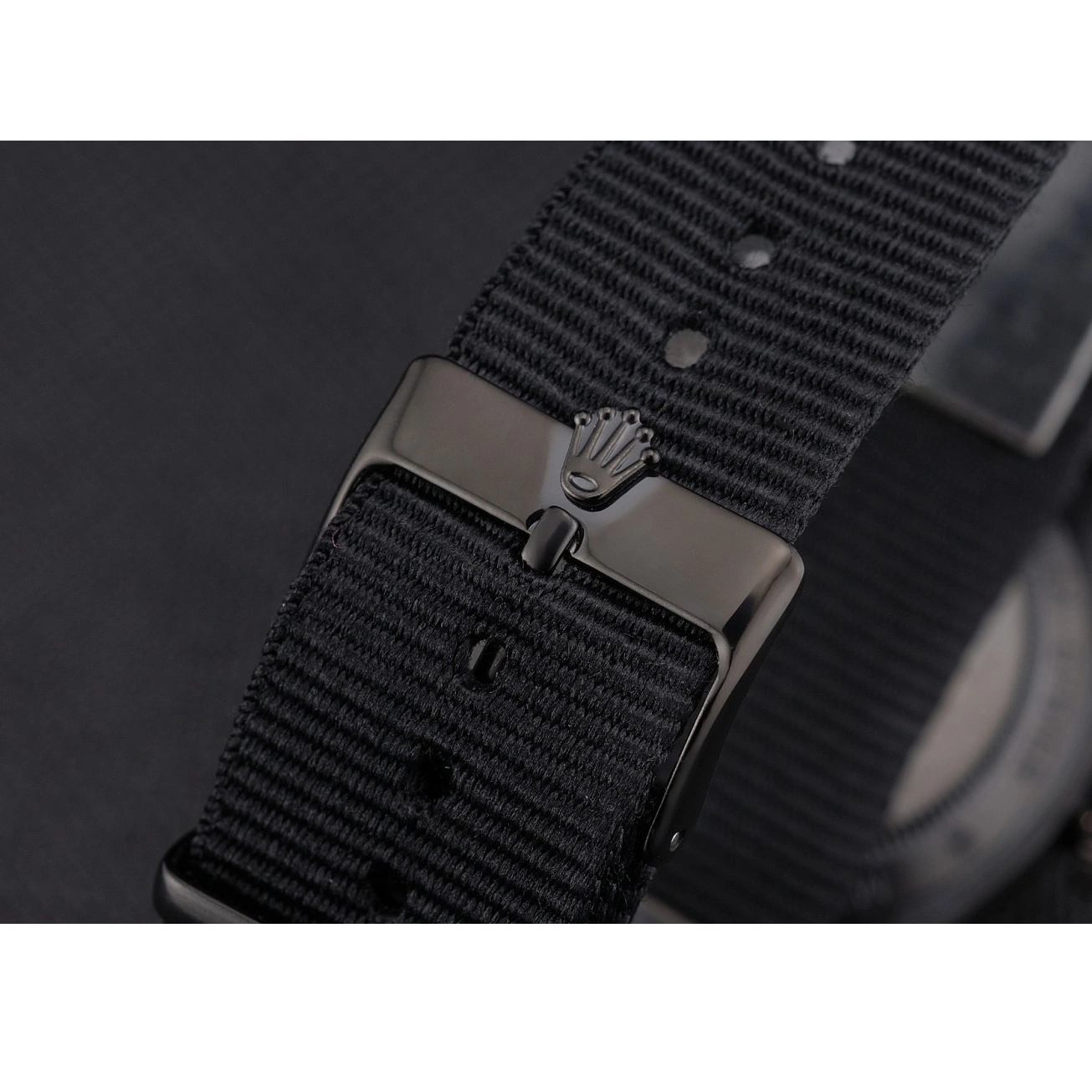 Rolex aaa copy 622001 Strap Milgauss Bamford Rolex Nylon Black 0823